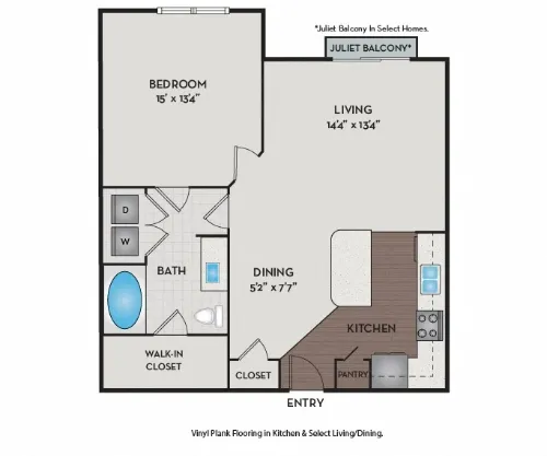 Brick Row Apartments Richardson FloorPlan 4