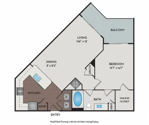 Brick Row Apartments Richardson FloorPlan 5