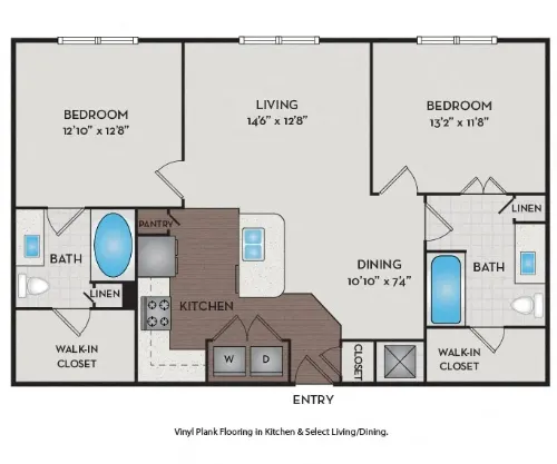 Brick Row Apartments Richardson FloorPlan 9