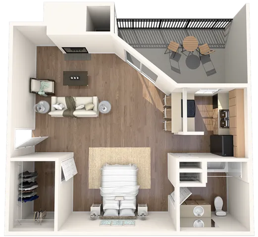 Bridgeport Apartments Irving Floorplan 1