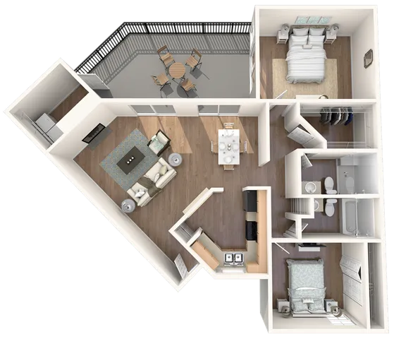 Bridgeport Apartments Irving Floorplan 9