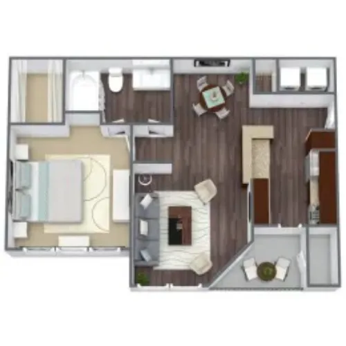 Bridges at Oakbend Lewisville FloorPlan 1