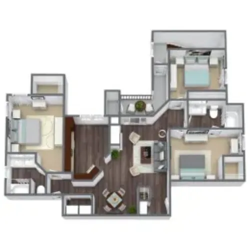 Bridges at Oakbend Lewisville FloorPlan 9