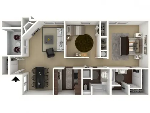 Broadmoor Villas Irving Floorplan 2