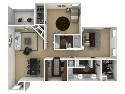 Broadmoor Villas Irving Floorplan 3