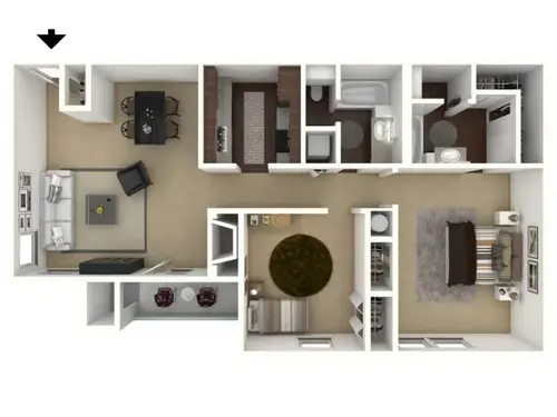 Broadmoor Villas Irving Floorplan 4
