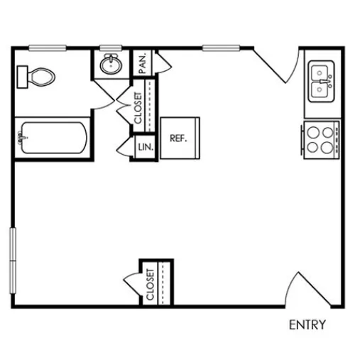 Brownstone Village Irving FloorPlan 1