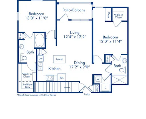 Camden Riverwalk Grapevine Floorplan 16
