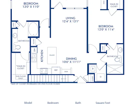 Camden Riverwalk Grapevine Floorplan 18