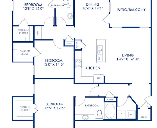 Camden Riverwalk Grapevine Floorplan 26