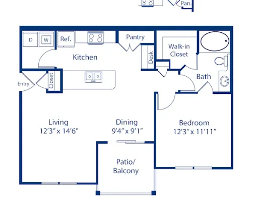 Camden Riverwalk Grapevine Floorplan 5