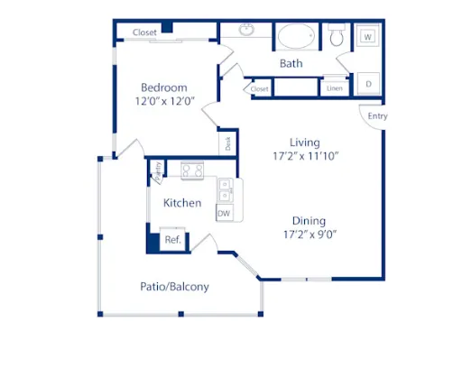 Camden Riverwalk Grapevine Floorplan 6