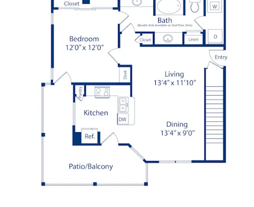 Camden Riverwalk Grapevine Floorplan 7