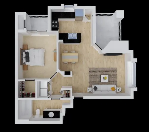 Canterbury Courts Richardson floor plan 1