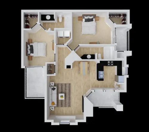 Canterbury Courts Richardson floor plan 3