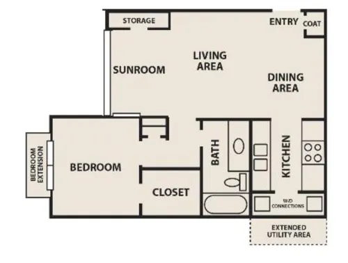 Creekwood Apartment Homes Irving FloorPlan 4