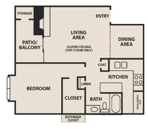 Creekwood Apartment Homes Irving FloorPlan 5