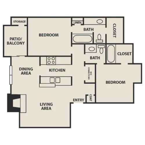Creekwood Apartment Homes Irving FloorPlan 7