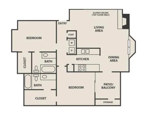 Creekwood Apartment Homes Irving FloorPlan 9