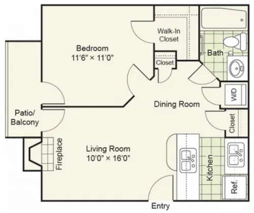 Crossings at Irving FloorPlan 1