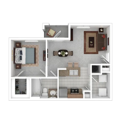Cypress Apartments McKinney Floorplan 1