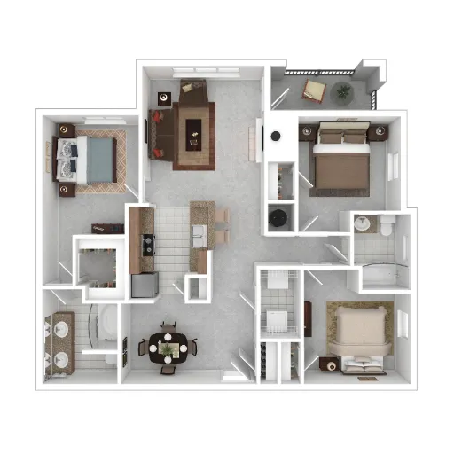 Cypress Apartments McKinney Floorplan 5