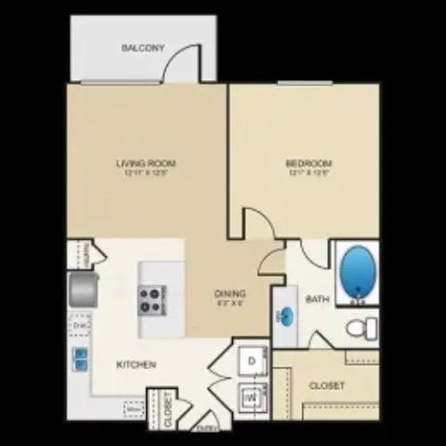 Cypress at Lewisville FLoorPlan 1