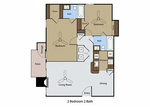 Dove Park Apartments Grapevine Floorplan 3