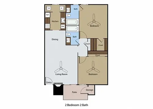 Dove Park Apartments Grapevine Floorplan 4