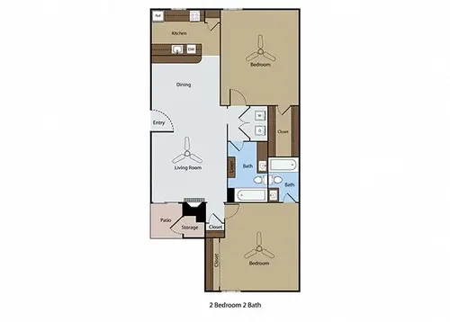 Dove Park Apartments Grapevine Floorplan 5