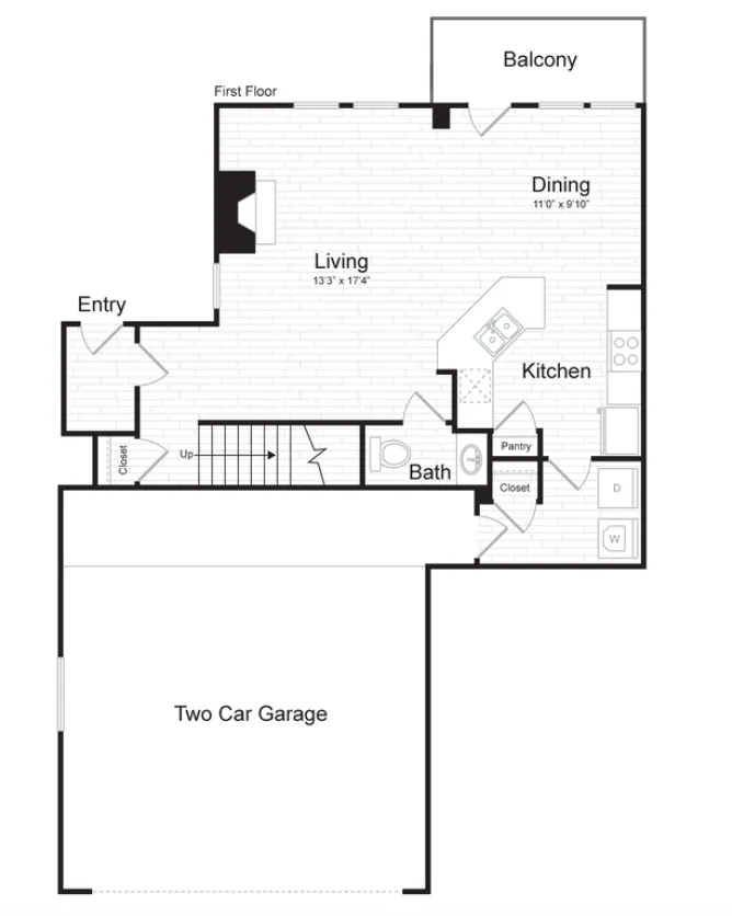 Eleven11 Lexington at Flower Mound Apartment Floor Plan 10