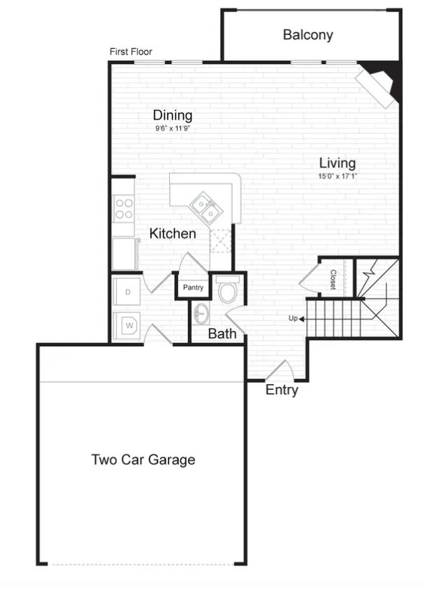 Eleven11 Lexington at Flower Mound Apartment Floor Plan 9