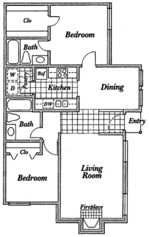 Evergreen Condos Irving FloorPlan 1