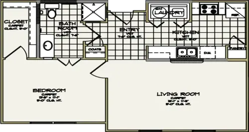 Evergreen at Richardson Floorplan 1