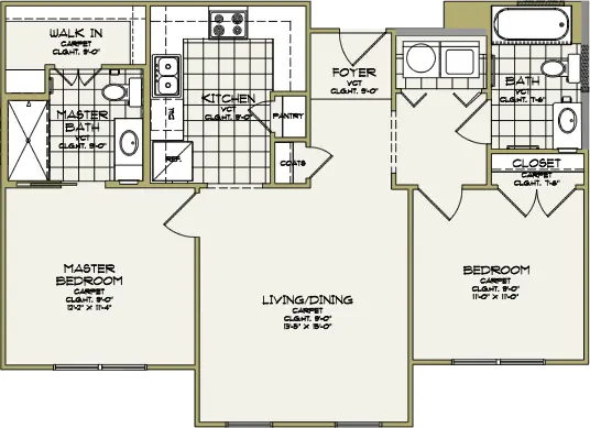 Evergreen at Richardson Floorplan 2