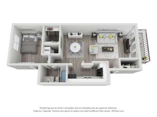 Falls on Clearwood Apartments floor plan 1