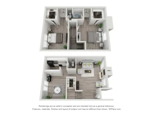Falls on Clearwood Apartments floor plan 2
