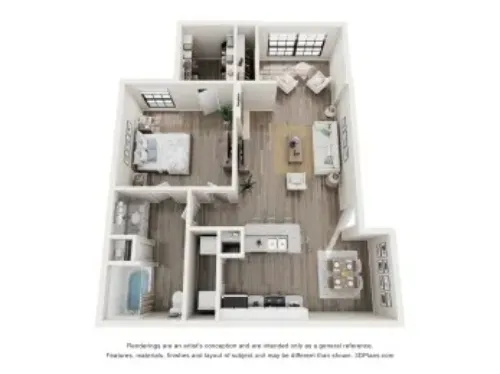 Foxborough Apartments Irving FloorPlan 3