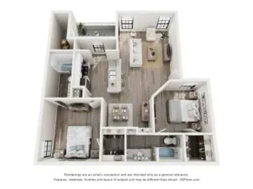 Foxborough Apartments Irving FloorPlan 5