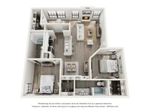 Foxborough Apartments Irving FloorPlan 6