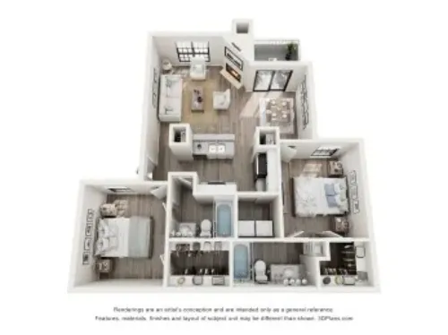 Foxborough Apartments Irving FloorPlan 7