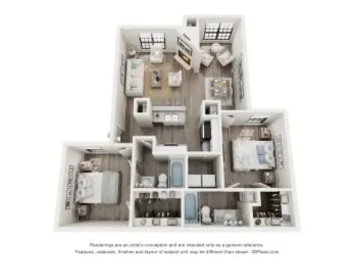 Foxborough Apartments Irving FloorPlan 8
