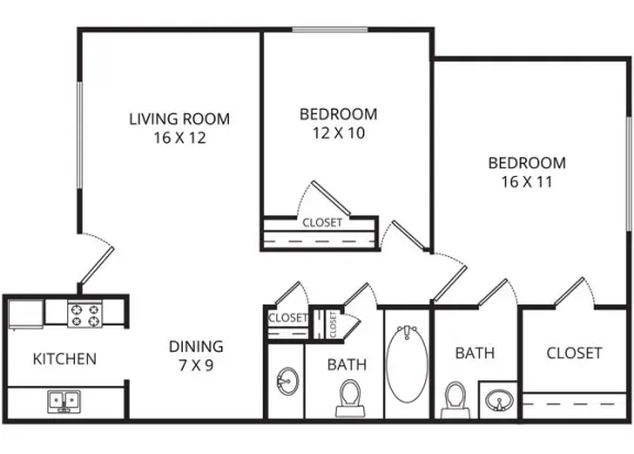 Garden Park Irving Floorplan 2