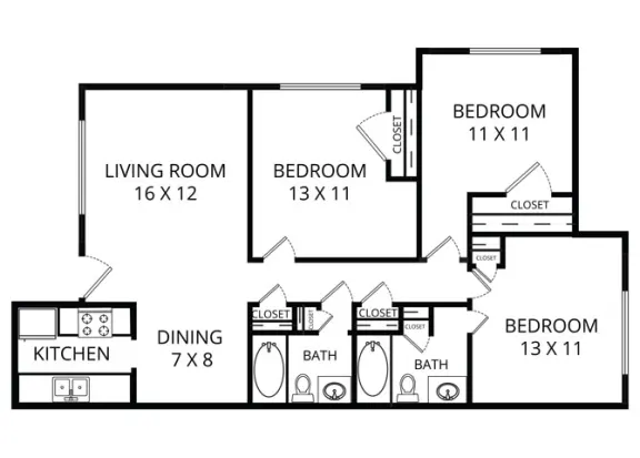 Garden Park Irving Floorplan 3