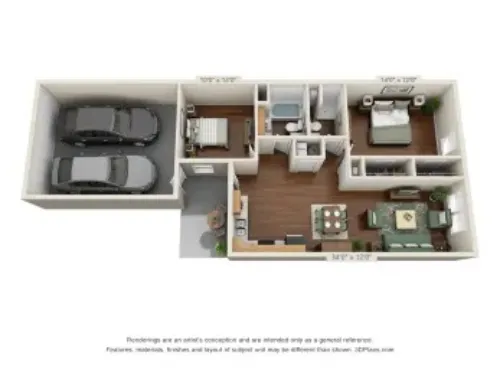 Gardens of DeCordova Granbury FloorPlan 1