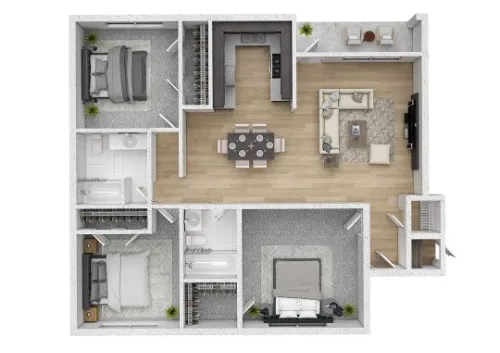 Gateway Apartment Homes Dallas FloorPlan 5