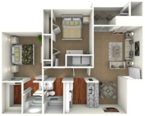Hawke Apartment Homes Irving FloorPlan 10