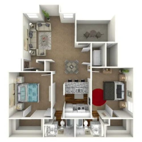 Hawke Apartment Homes Irving FloorPlan 14