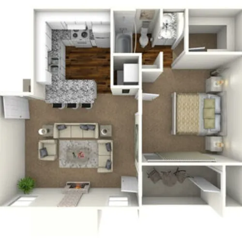 Hawke Apartment Homes Irving FloorPlan 2