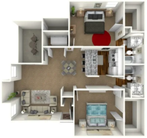 Hawke Apartment Homes Irving FloorPlan 8